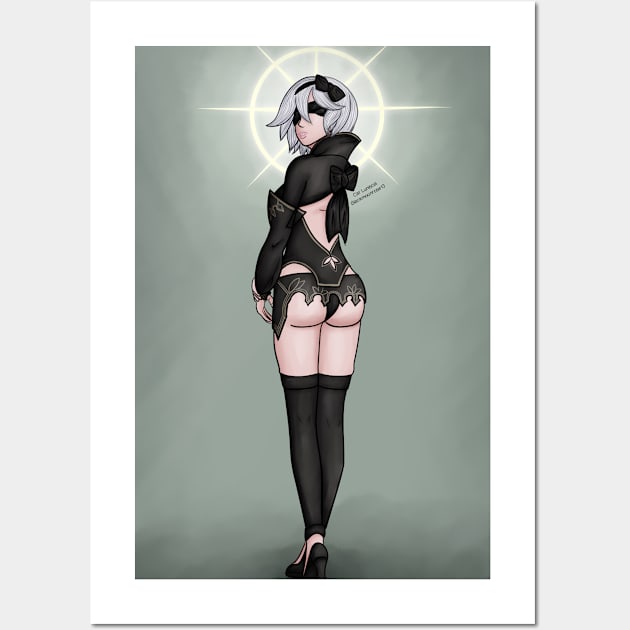 2b Divergent Outfit Wall Art by Blackmoonrose13